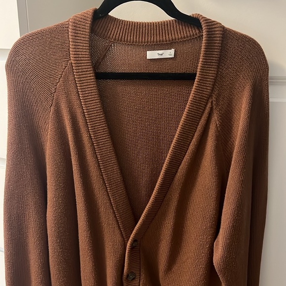 TNA Barry Cardigan in Brown, Size 1 (Aritzia) - Picture 2 of 3